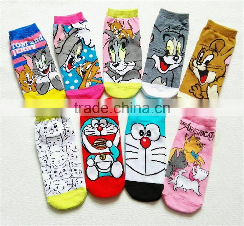 popular lovely cartoon ankle socks for adult