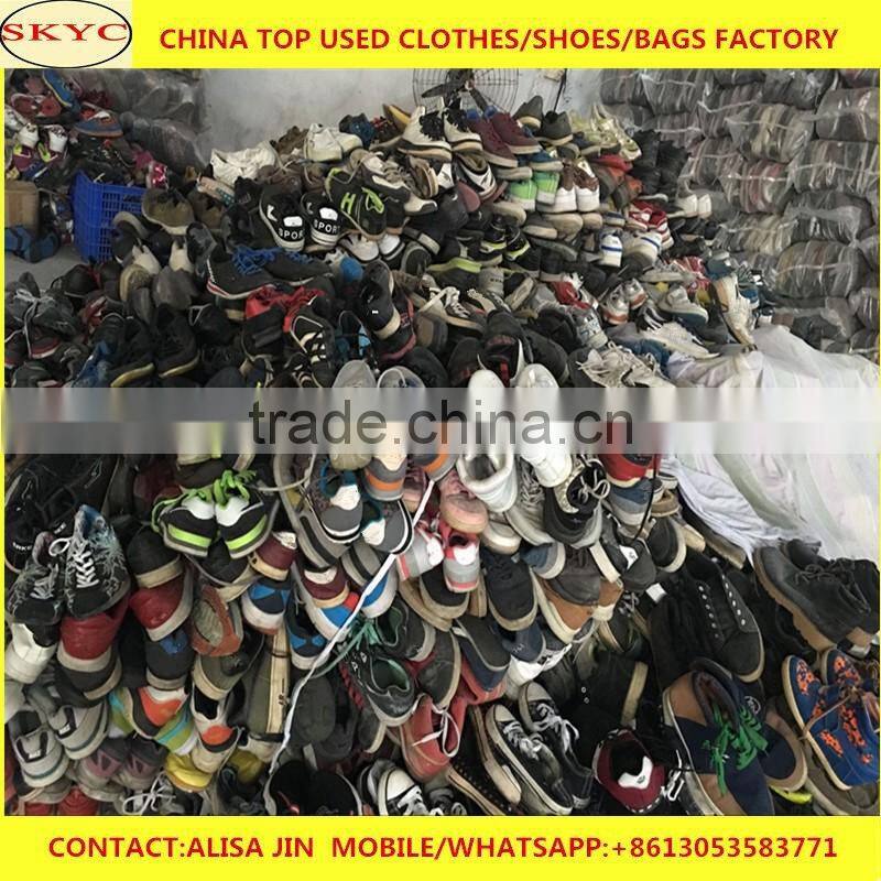 Dongguan factory sorted fairly used shoes for Africa children men women adults big size second hand shoes