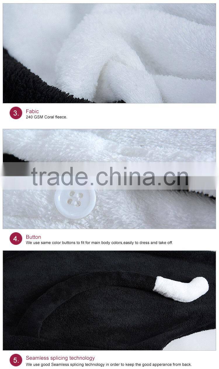 Flannel Fleece Cat Funny Carnival Costume Adult Couple Animal Onesie wholesale