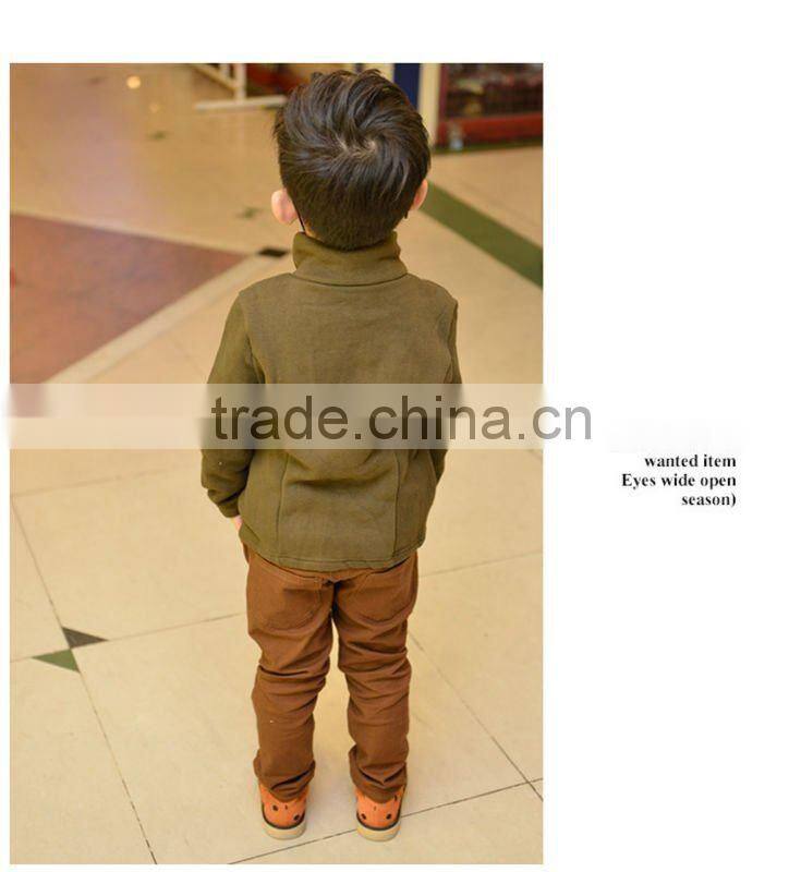 High Quality Dark Blue British Style Kids Winter Coats