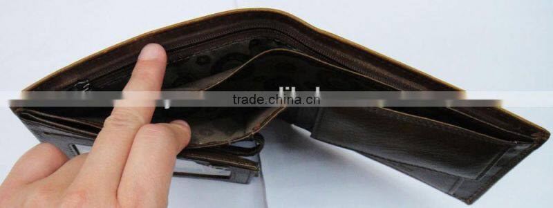 Fashion cowhide Genuine leather wallet