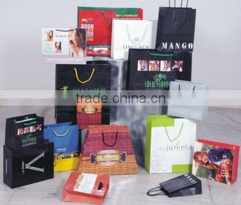 Paper bags for gift custom design printed