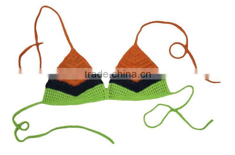 hot sexy girls beach crochet bikini set