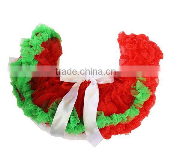Children christmas gifts for little baby pettiskirt and long sleeve shirt with christmas tree baby outfit