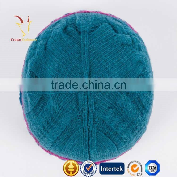 Cable Ribbed Wool Cashmere Mens Hat Styles