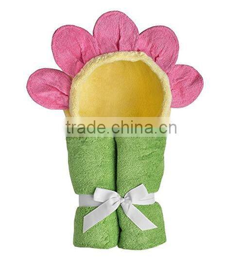 Trade assurance applique animal baby hooded towel fabric cotton/custom terry baby towel with hood for bath