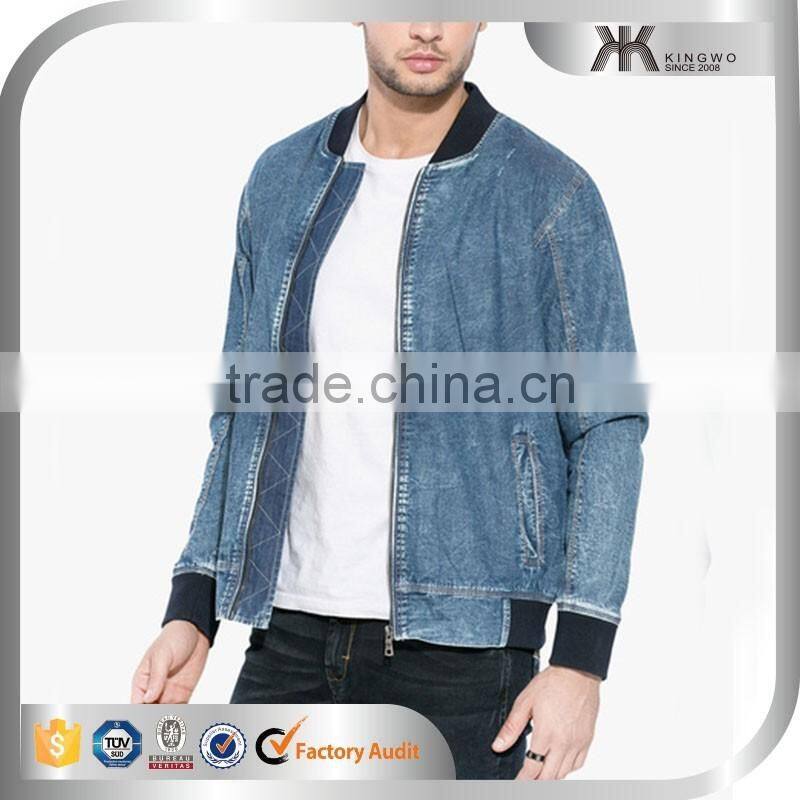 Mens Stone Washed Denim Fabric Winter Jacket Men Apparel Alibaba China Suppliers