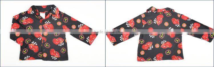 The car Printing fire prevention sleep wear baby boy sleeping wear