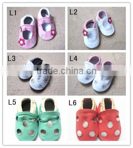 2016 leather baby shoes soft sole baby sandals barefoot shoes