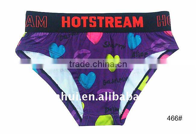 Lovely girls sweet love print Shorty, European style nice panty for girls