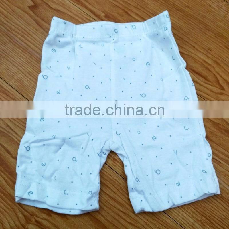 Cute patterns embroidered short baby PP pants