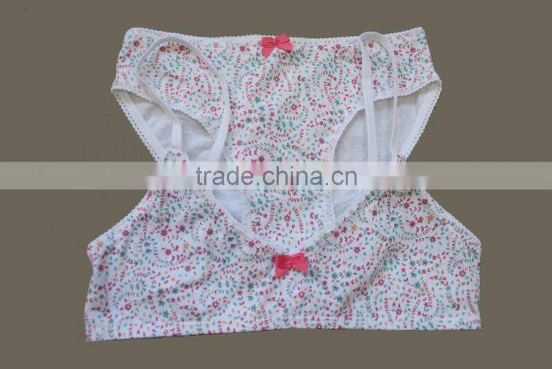 childrens underwear set girls top brief