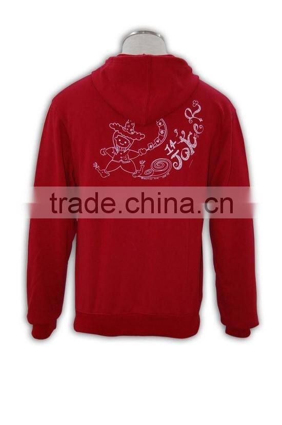 High Quality Promotional men's hoodies CVC/TC Fleece plain hoodie