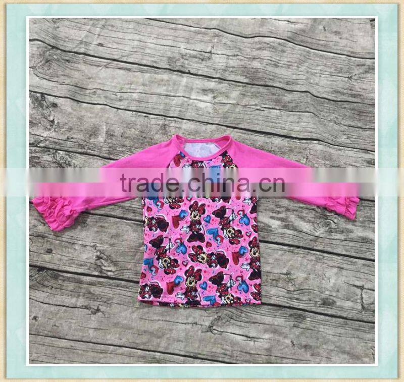 2017 Hot-sale new style t-shirt a cute happy mouse patterned girl T-shirt clothing wholesale