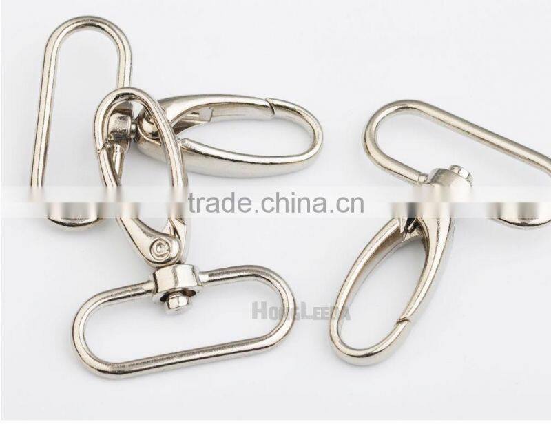 32mm 1.25inch silver nickle, antique brass Alloy Swivel Clasps Snap Key Hooks DIY Key Chain Ring clip buckle HK-012