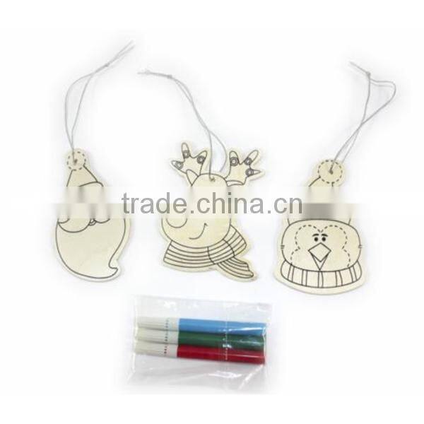 Drawing Board Wooden 3 Different Designed Colour in Christmas Decorations