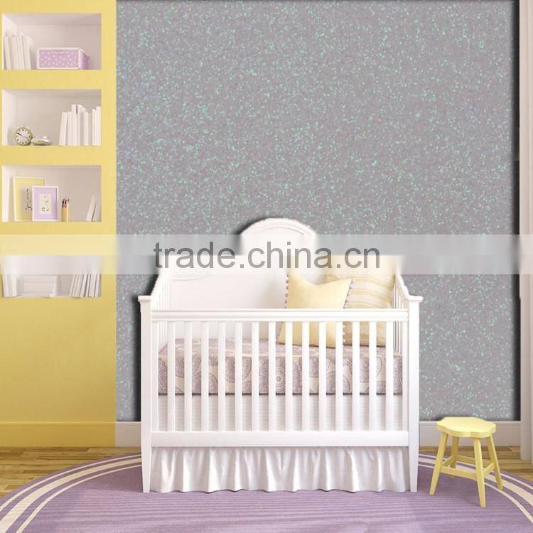 factory supply high shinning cream glitter wallpaper