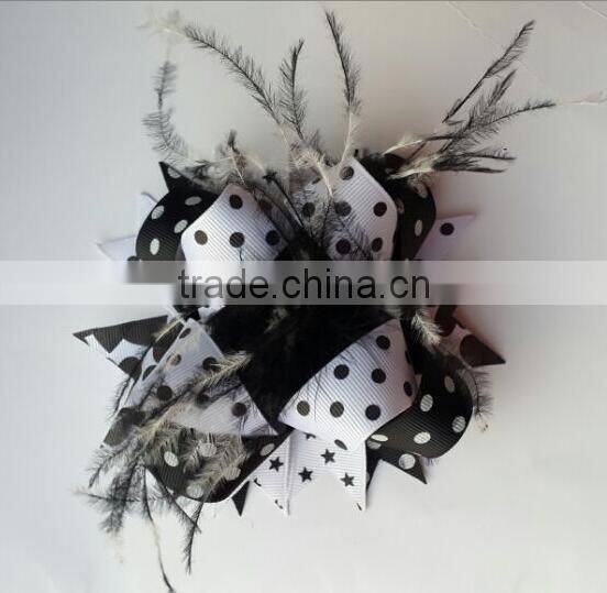 2015 kids hairpin beautiful headdress flower headmade bowknot