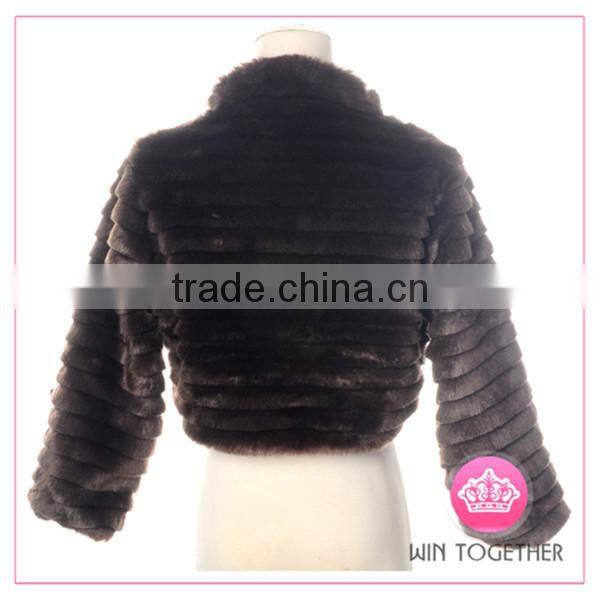 2014 faux short fur vest for women