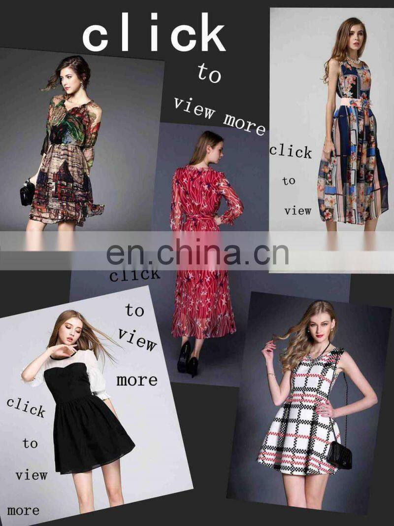 2015 European style women dress / red lace up skirt long sleeve