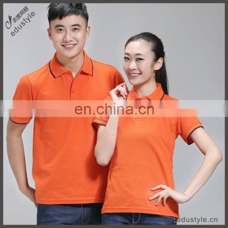 Custom lovers polo shirt of fabric weight material