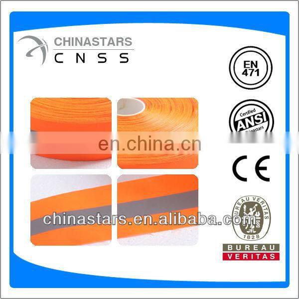 colored sew on reflective webbing tape for caps