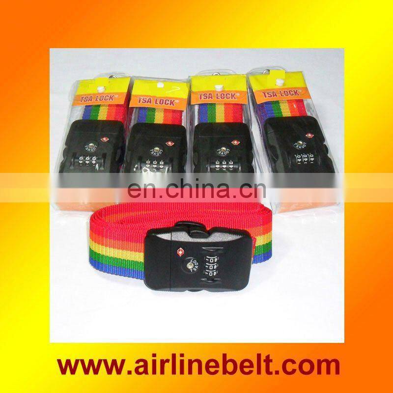 Luxury airline rainbow reflective belt