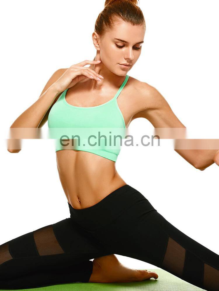 High Quality Ladies Womens Custom Blank Sexy Strappy Comfort Sports Bra