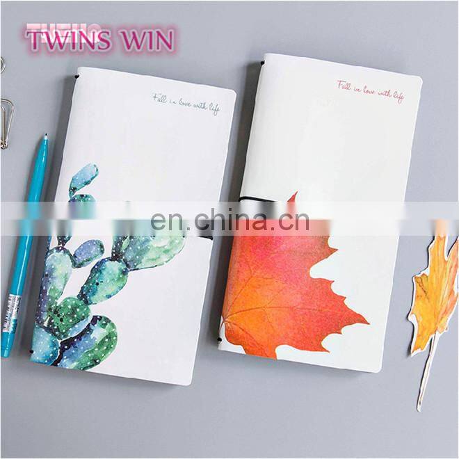 Pakistan 2018 new products cheap cute school stationery custom cactus design blank kraft paper notebooks writing pads