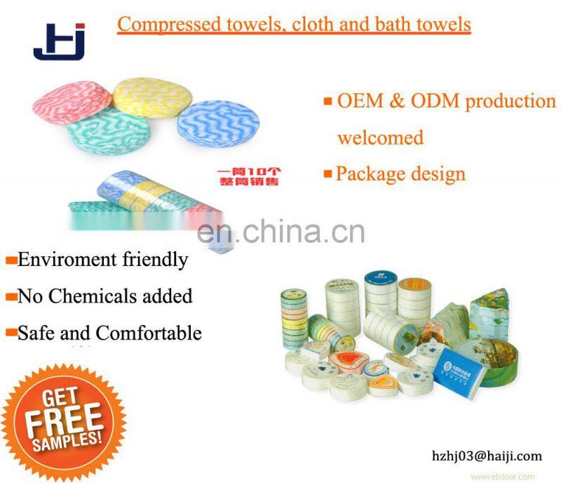 Alibaba wholesale natural compressed multipurpose and beach towel