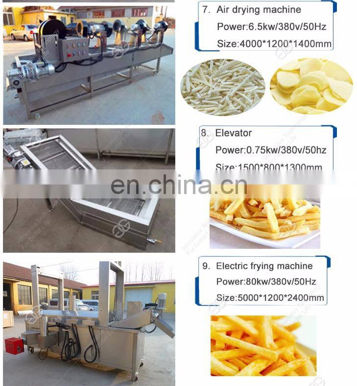 Hot Sale Full Automatic Fresh Frozen French Fries Production Line Pringle Potato Chips Making Machine For Sale