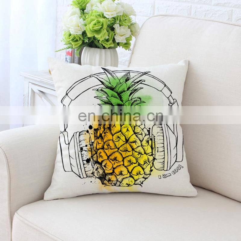 i@home Nordic simple style pineapple plant lumbar support pillow car sofa cushion cover home decor