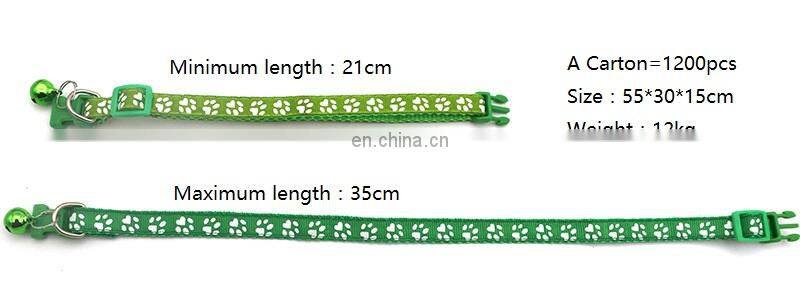 Wholesale Manufacturer Adjustable Soft High Quality Nylon Luxury Custom Pet Dog Collar For Dog With Bell Dog Collar