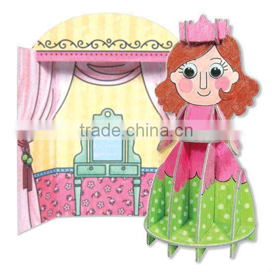 DIY Kids toy Educational toy 3D Paper Character Robot Activity Kit 3d Puzzle