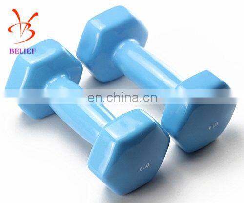 Colorful Neoprene Dumbbell With Hexagonal Design