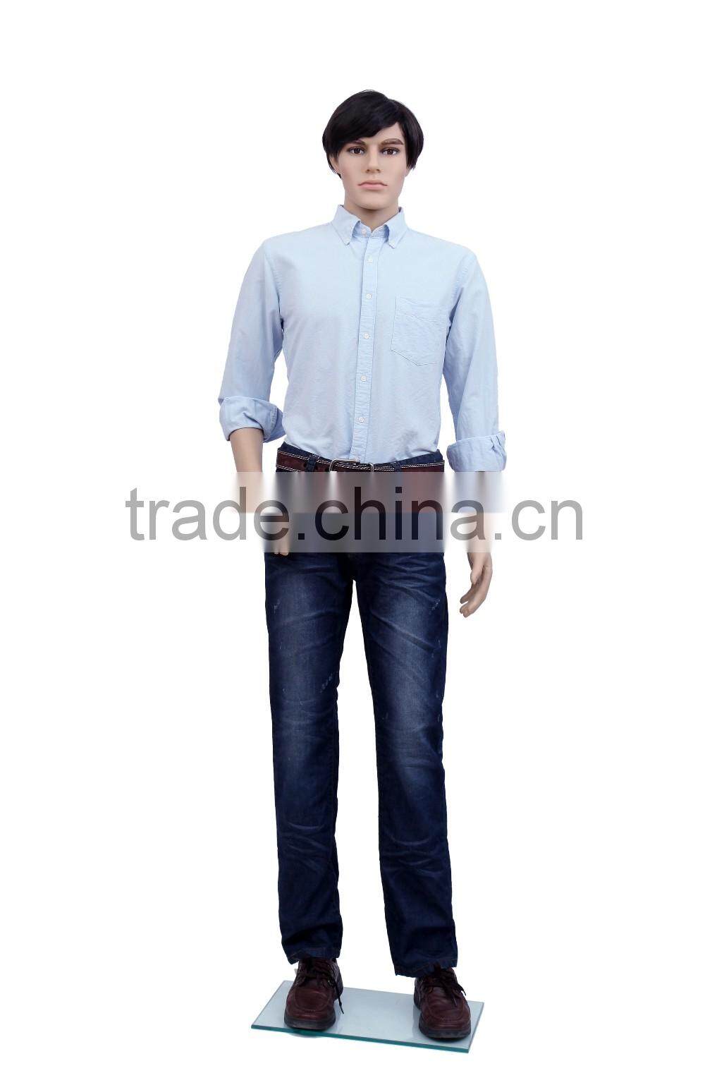 Fashion display wholesale full body men plastic mannequin realsitc male dummy manikin M0031-STM04