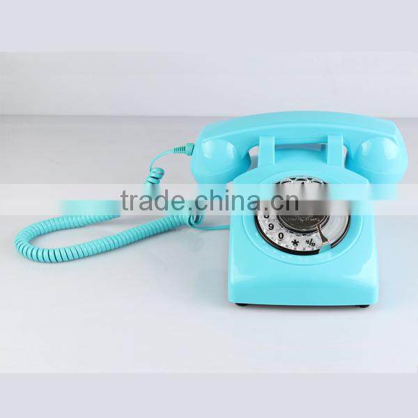 European vintage retro phone and antique telephone