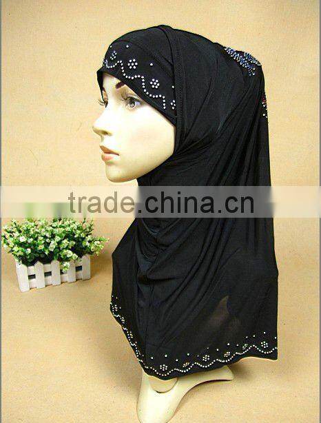 A429 New design grape pattern crystal arab hijab;muslim hijab