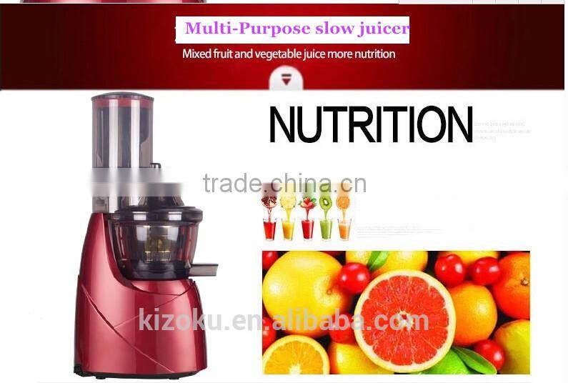 BPA FRE Wide Mouth AC induction motor 76mm Whole fruit slow juicer SP-DJN-001
