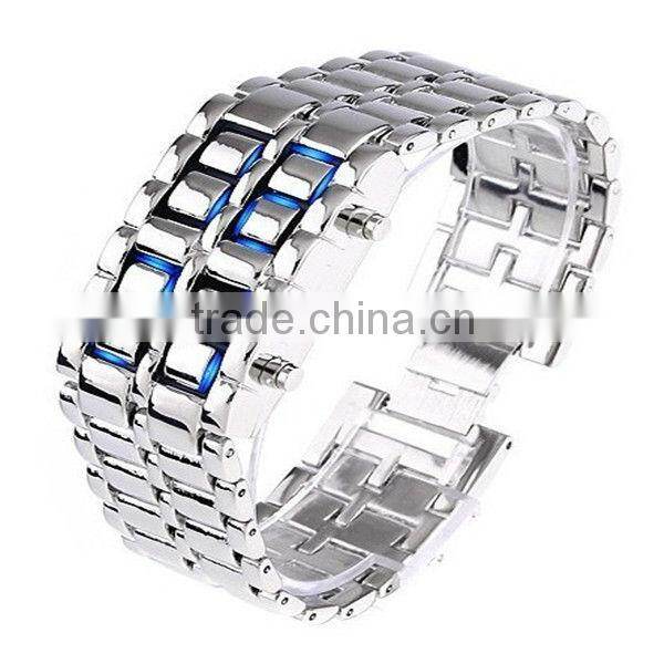 2013 blue light led watch/the latest design brand watches