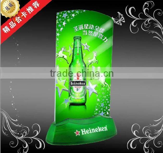 Table illuminated led menu