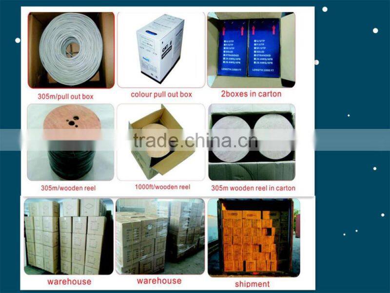 cable telephone indoor 4cores CCA pvc insulation 0.9mm with PVC jacket 5.0mm