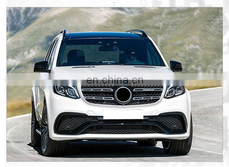 GBT drop shipping car bumpers mercedes gls bodykit amg 63 style gls amg kit tuning facelift for body kit x166