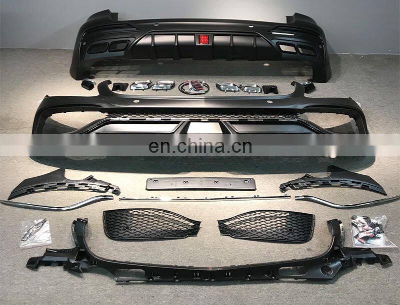 Runde PP Material WALD Style Bodykit Front Rear Bumper Upgrade GLC 43 63AMG For Mercedes-Benz X253 GLC200 GLC260 GLC300 bodykit