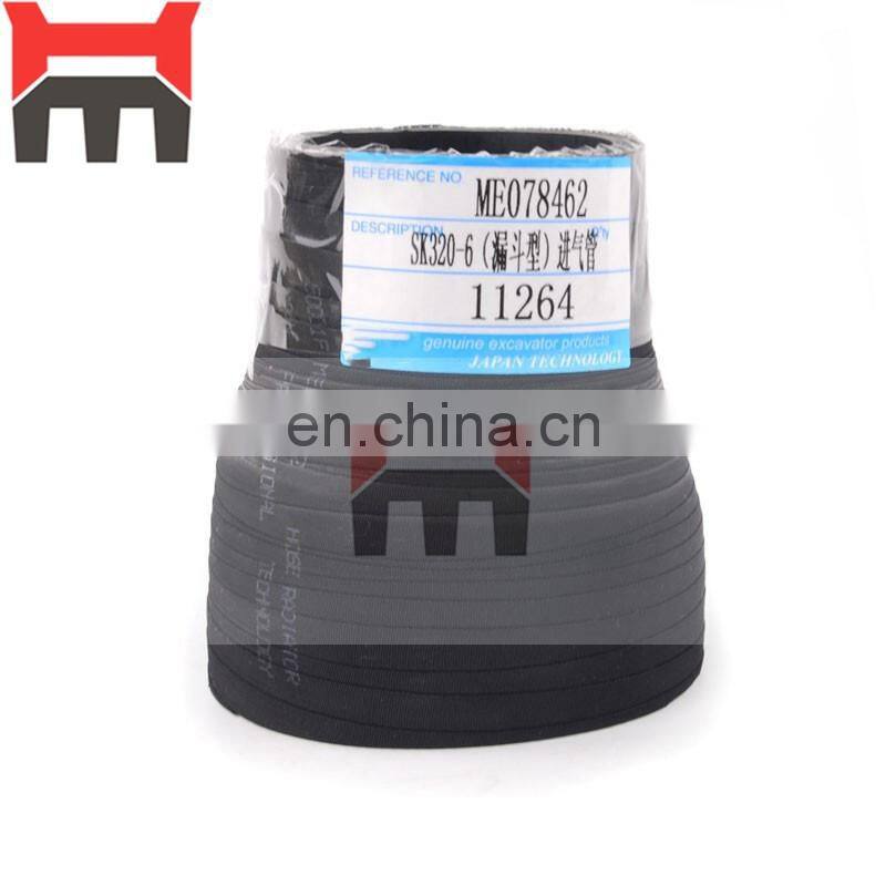 Hot sales excavator parts SK320-6 Turbo intake hose ME078462