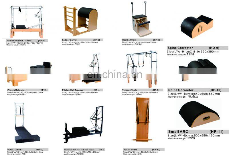 OAK/MAPLE WOOD Full flexible pilates body training Machine