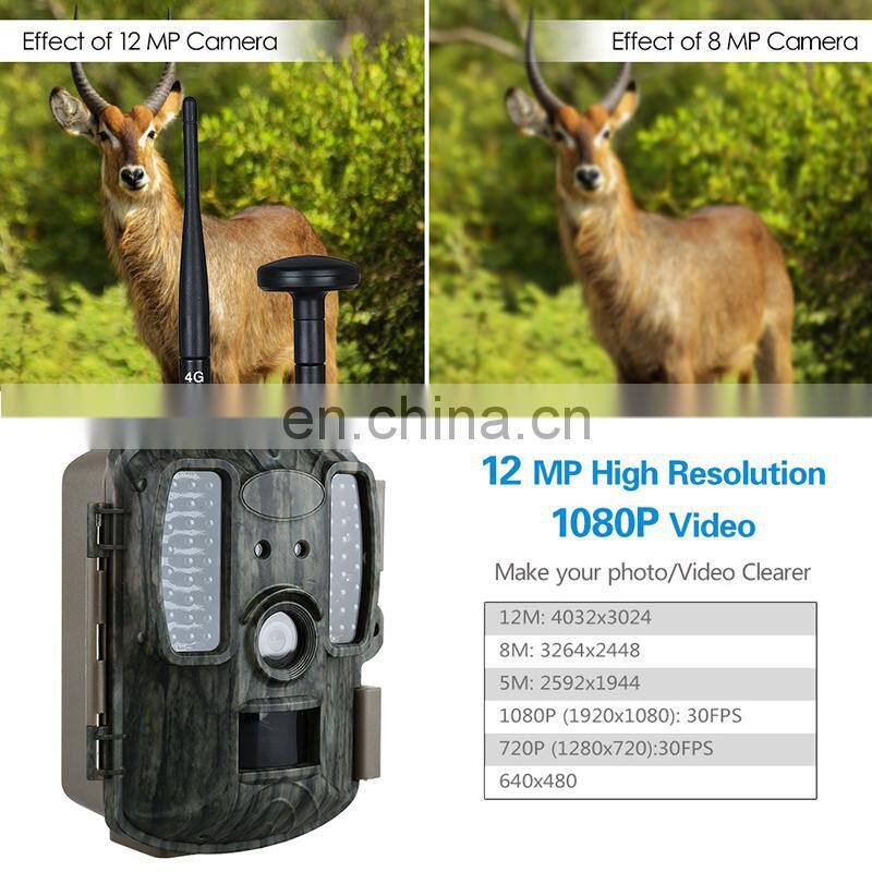 China outdoor 4G trail camera with gps Sim Card Hunting Video Camera