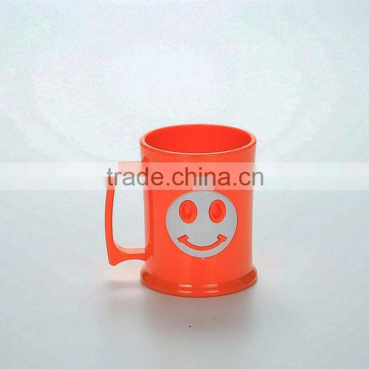 Reusable Cartoon Plastic Cups --Orange