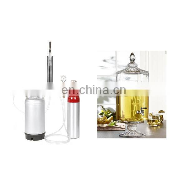 Carbonated beverage Aluminum CO2 Cylinder with QF-35/QF-35A/QF-35B/QF-35C valve for coke and soda