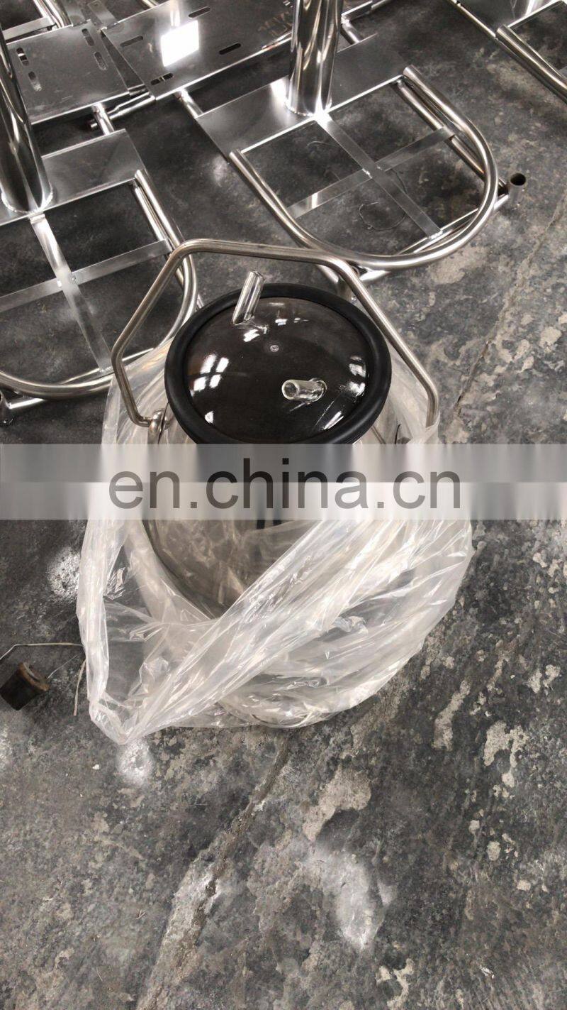 25L vacuum pump cow milking machine for transport milk